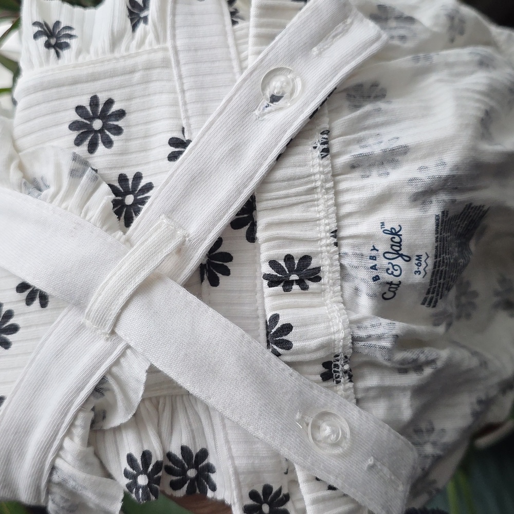 Floral Ruffle Baby Romper - Picture 7 of 7